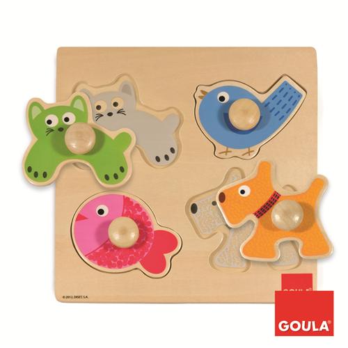Goula Puzzle Animaux Domestiques 4 pièces